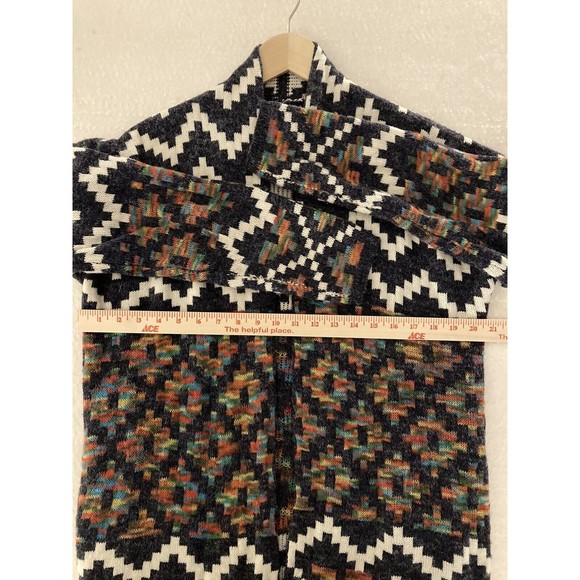 AZZ Women's Long Sleeve Aztec Print Cardigan Sweater Sz OS Southwestern Boho - Picture 9 of 10